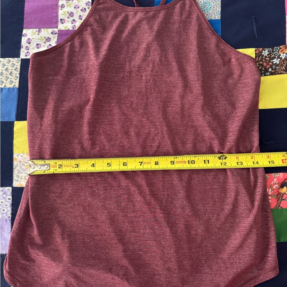 Lululemon Athletica Maroon Sleeveless Tank Top